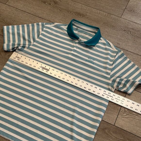 Under Armour Mountain Shadows Performance Golf Polo Mens XL Blue Preppy Casual - Picture 5 of 7